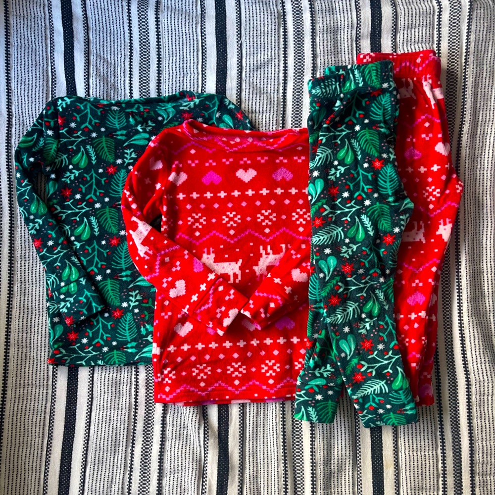 Cat and Jack Christmas Pajamas 2T